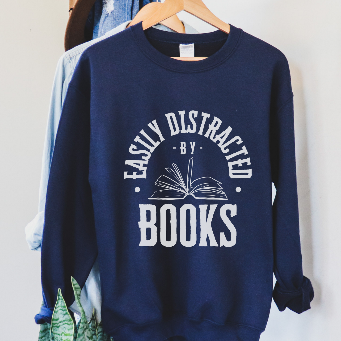 Easily Distracted by Books Sweatshirt